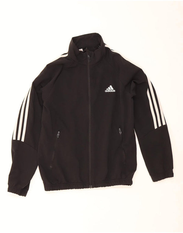 ADIDAS Chaqueta de chándal para niño 11-12 años Negro Poliéster