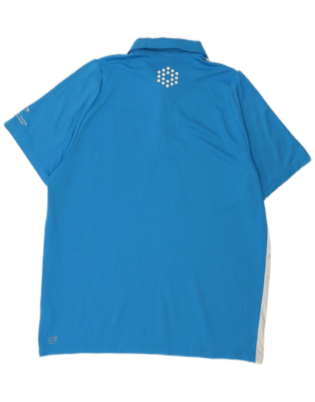 PUMA Polo para hombre XL Azul Colorblock Poliéster