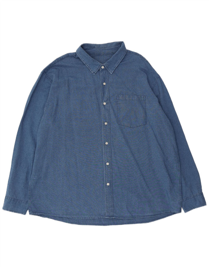 Camisa American Eagle Hombre 2XL Algodón Azul