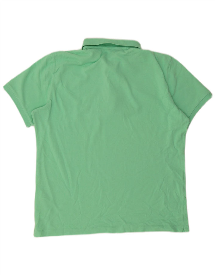 MASSIMO DUTTI Polo Hombre Grande Verde Algodón