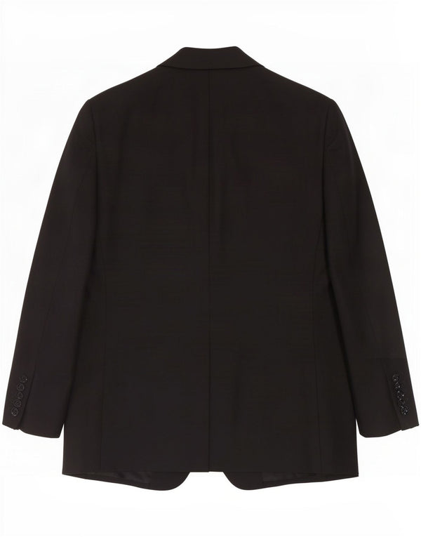 Trussardi Chaqueta tipo blazer de 2 botones para hombre IT 52 XL Lana negra