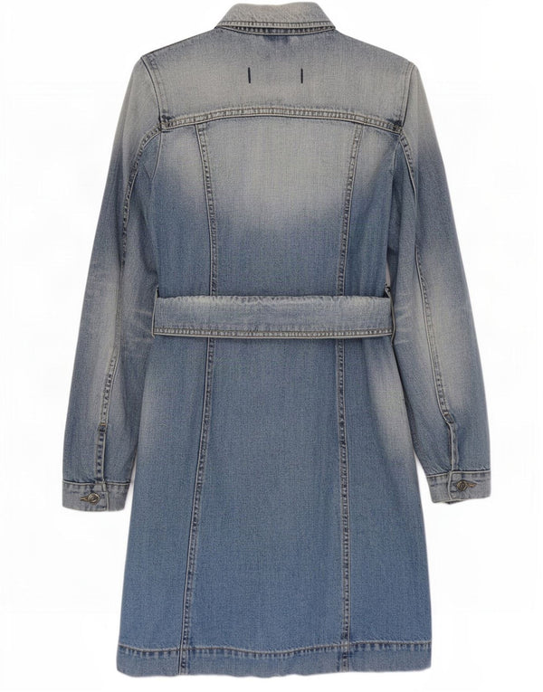 Abrigo vaquero para mujer Gas UK 10 Small Blue Cotton