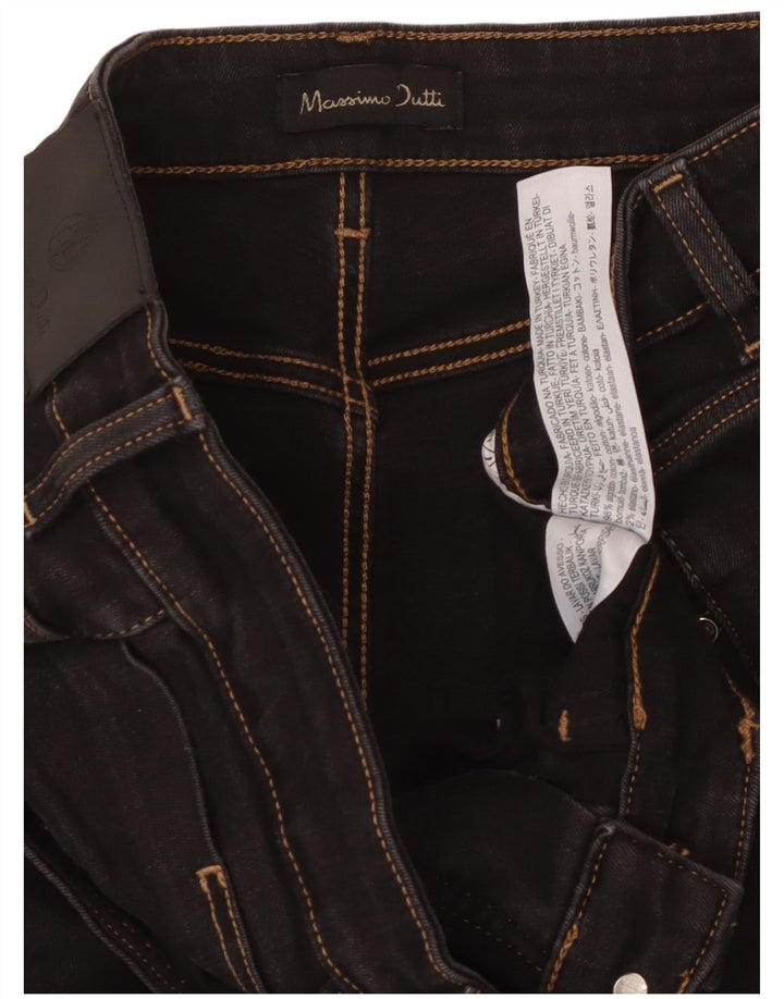 MASSIMO DUTTI Vaqueros Bootcut para Mujer EU 42 Large W32 L32 Algodón Negro