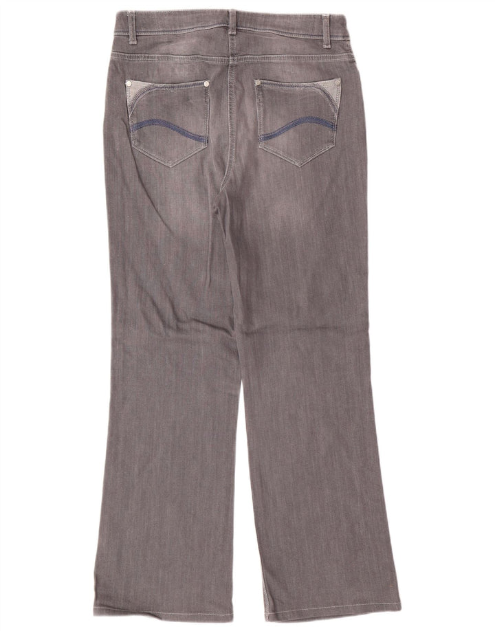 PER UNA Vaqueros Roma Bootcut para Mujer UK 12 Medium W30 L28 Algodón Gris