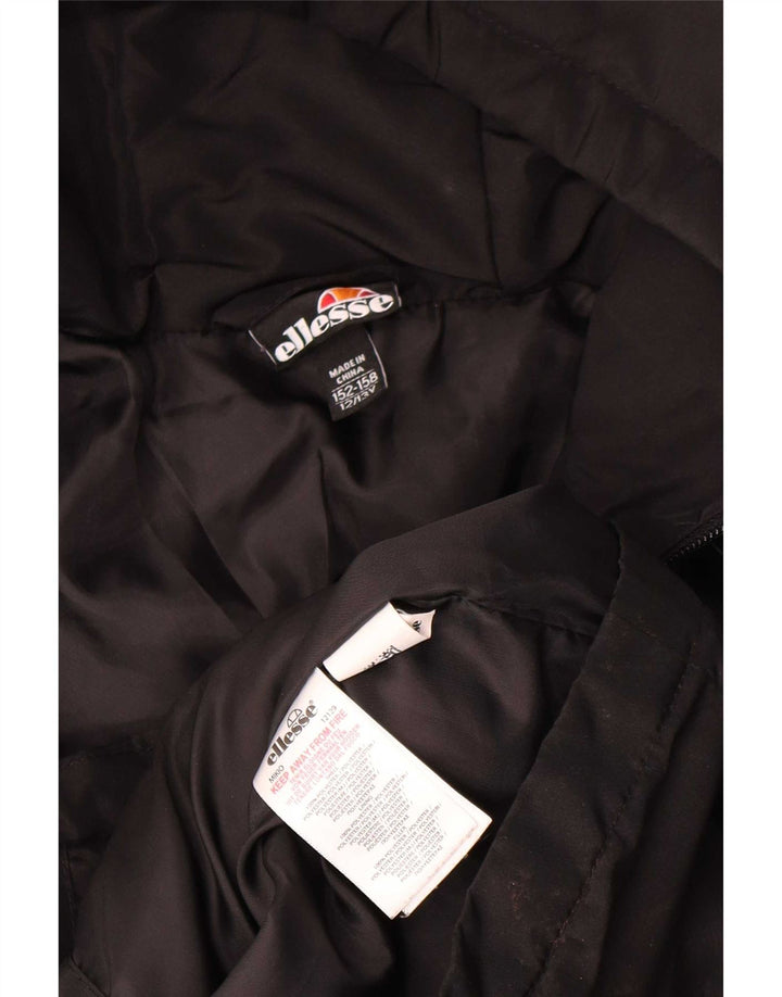 Ellesse Chaqueta acolchada con capucha para niño 12-13 años Negro Poliéster