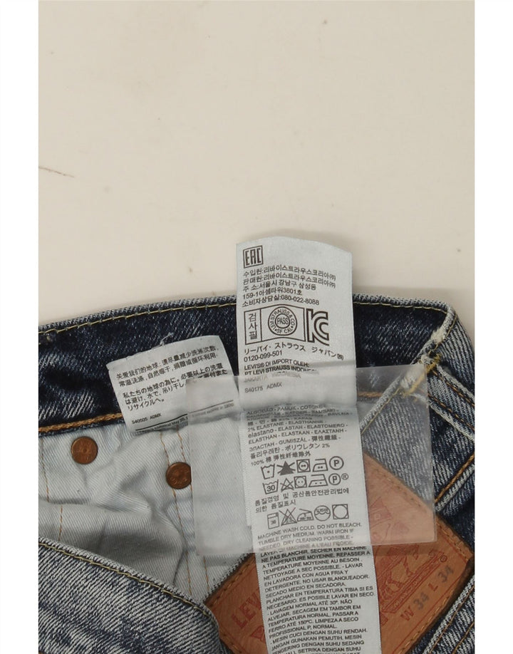 Levi's Mens 502 pantalones cortos de mezclilla W34 algodón azul grande
