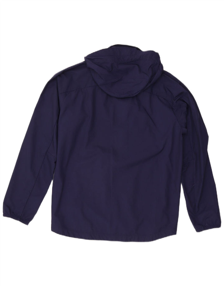 Puma Chaqueta impermeable con capucha para hombre UK 38 Medium Azul marino Nylon