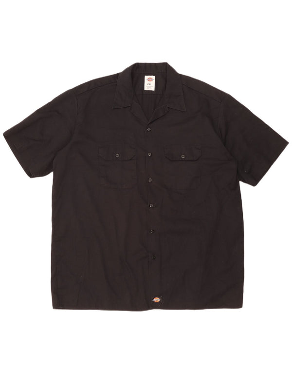 DICKIES Camisa Manga Corta Hombre 2XL Negro Poliéster