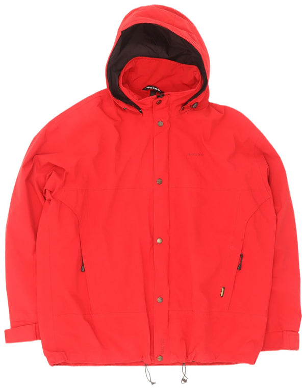 Aesse Chaqueta impermeable con capucha para hombre IT 60 5XL Rojo