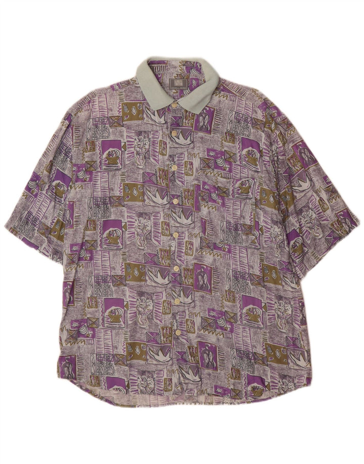 Camisa de manga corta para hombre Globe Trotter talla 41/42 grande multicolor