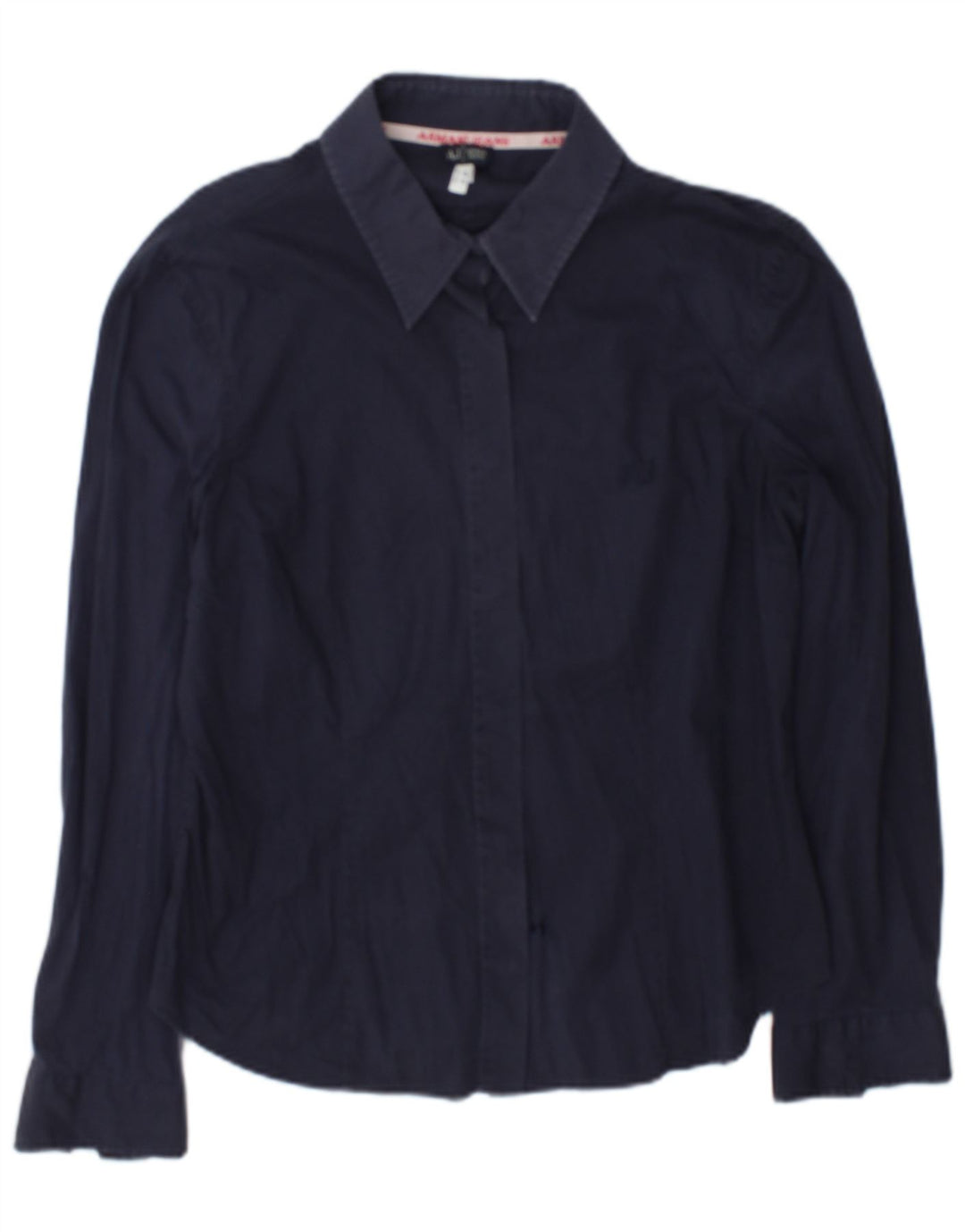 Camisa Armani Mujer Grande Azul Marino Algodón