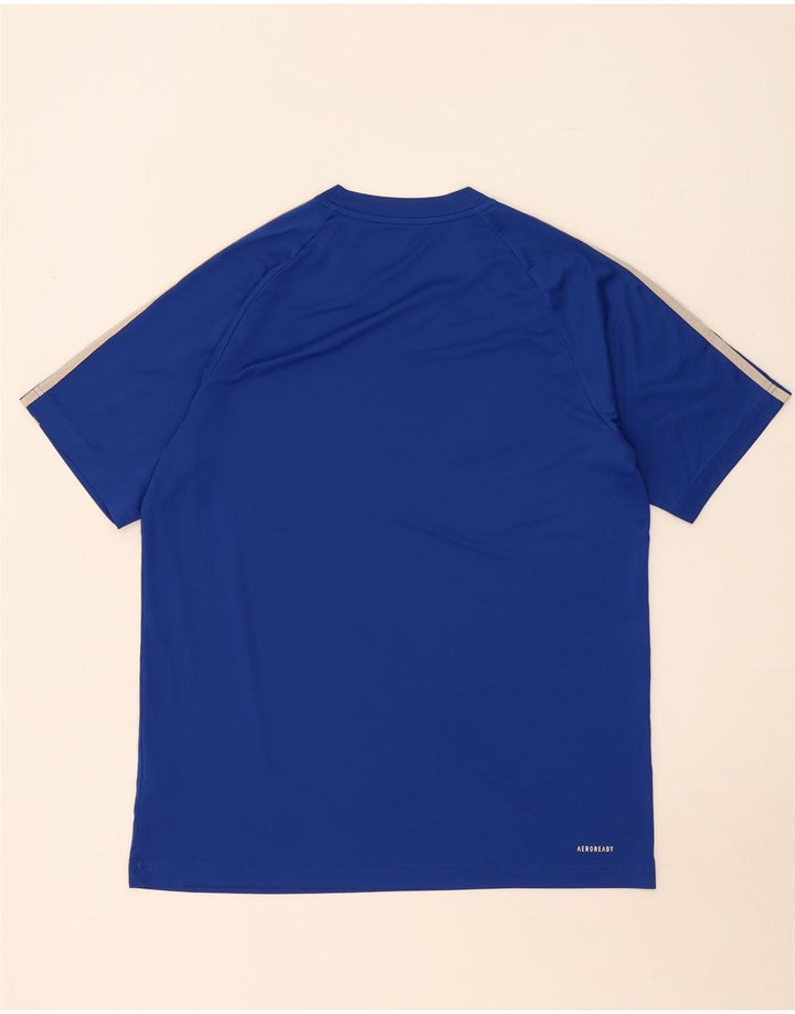 Adidas Hombre Aeroready Camiseta Top Azul Medio Poliéster