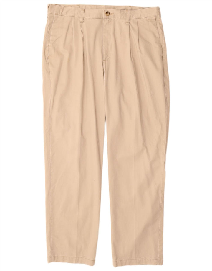 LEE Pantalones chinos con pinzas para hombre W36 L32 Algodón beige