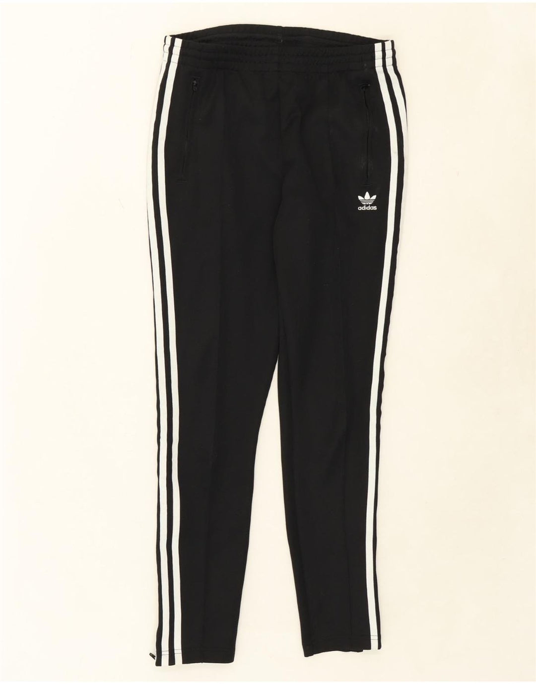 ADIDAS Womens Tracksuit Trousers UK 8 Small Black Polyester Vintage Adidas and Second-Hand Adidas from Messina Hembry 