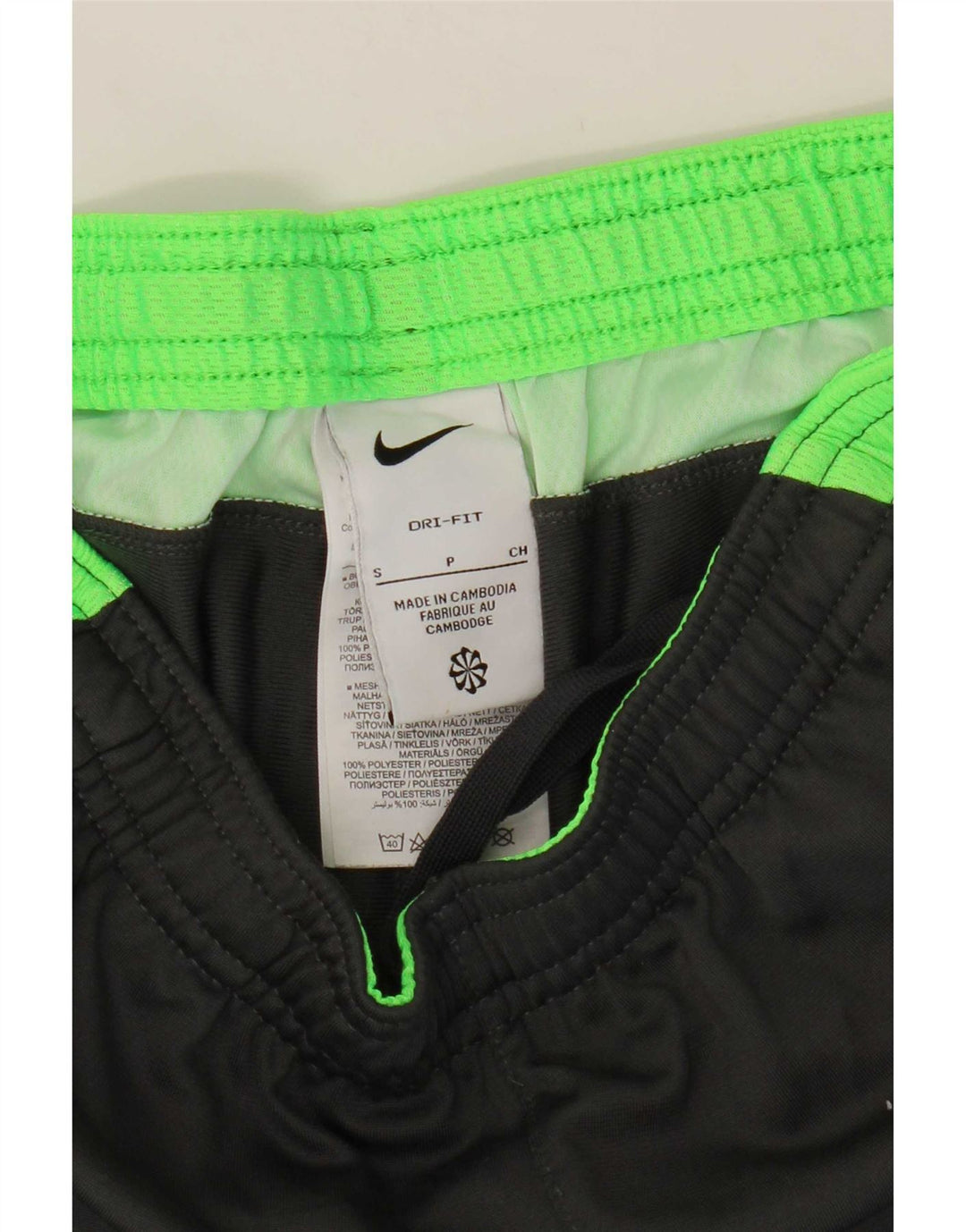 Nike Pantalones De Chándal Dri Fit Para Hombre Poliéster Color Block Gris Pequeño