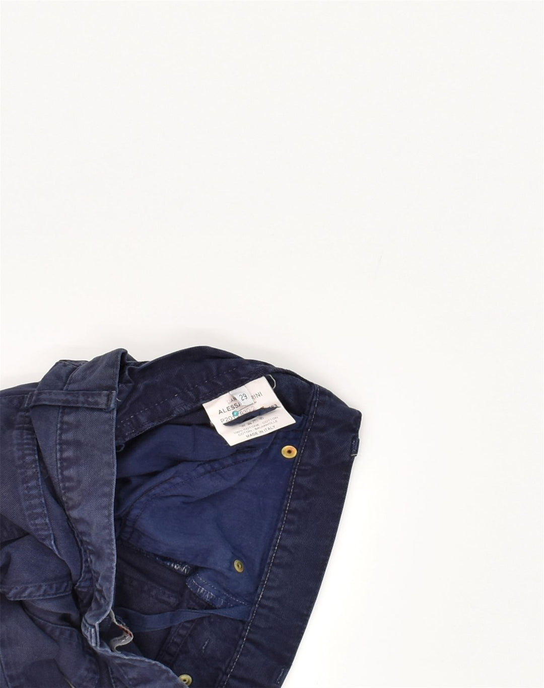 DANIELE ALESSANDRINI Womens Straight Jeans W29 L32  Navy Blue Cotton | Vintage Daniele Alessandrini | Thrift | Second-Hand Daniele Alessandrini | Used Clothing | Messina Hembry 