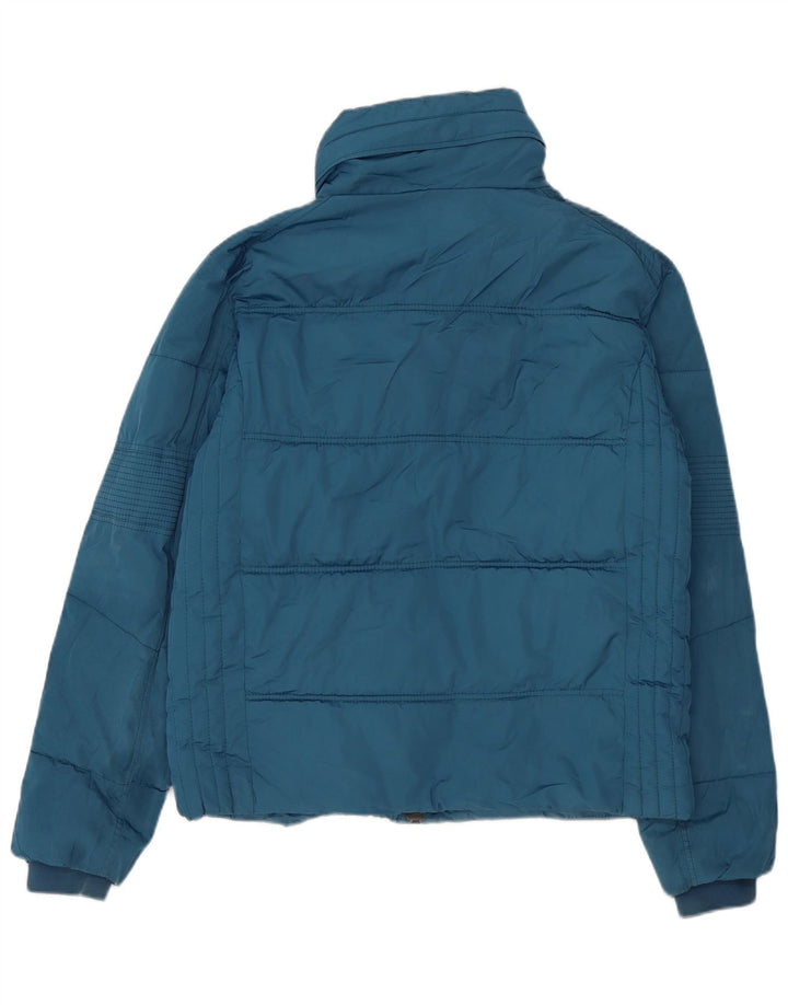 Zara Chaqueta Acolchada Hombre UK 44 2XL Poliéster Azul