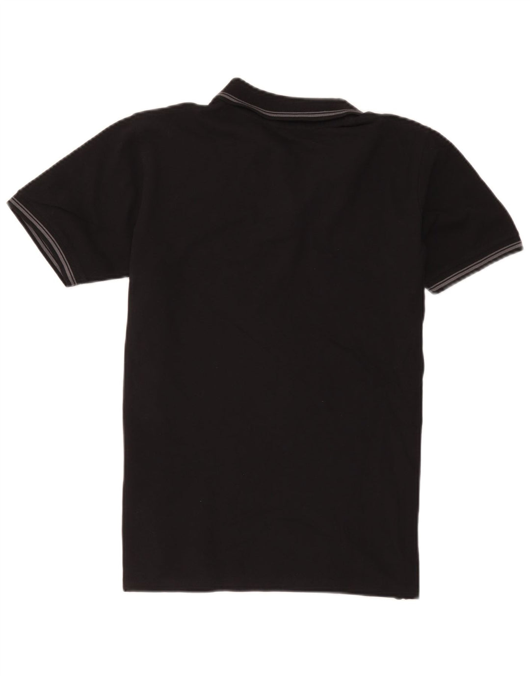 Polo Carrera Hombre Algodón Negro Mediano