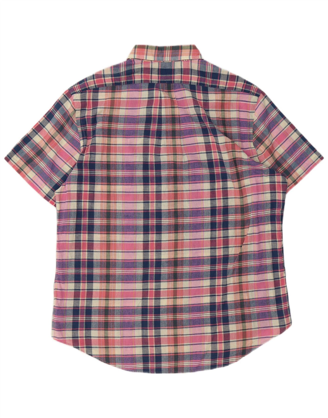 Ralph Lauren Camisa De Manga Corta Para Hombre Algodón A Cuadros Multicolor Grande