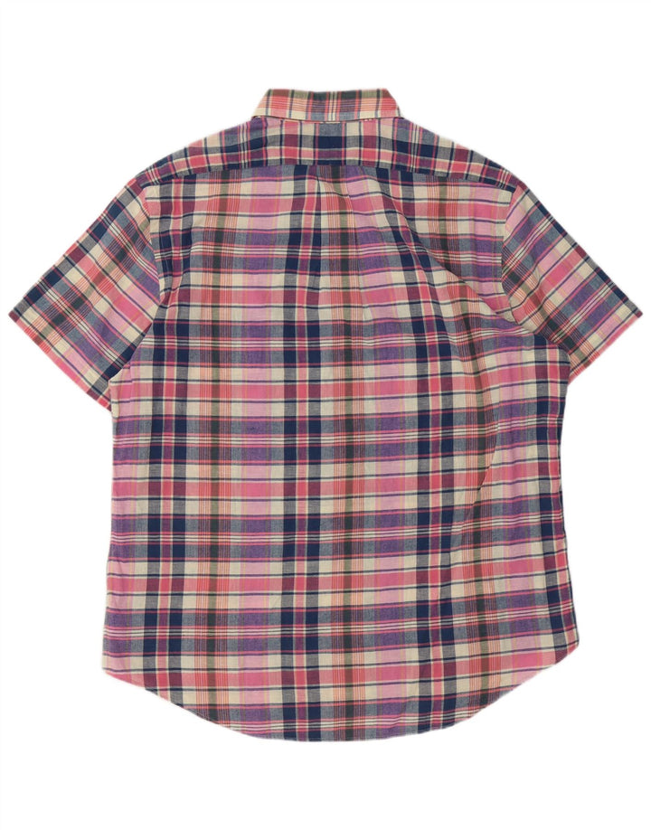 Ralph Lauren Camisa De Manga Corta Para Hombre Algodón A Cuadros Multicolor Grande