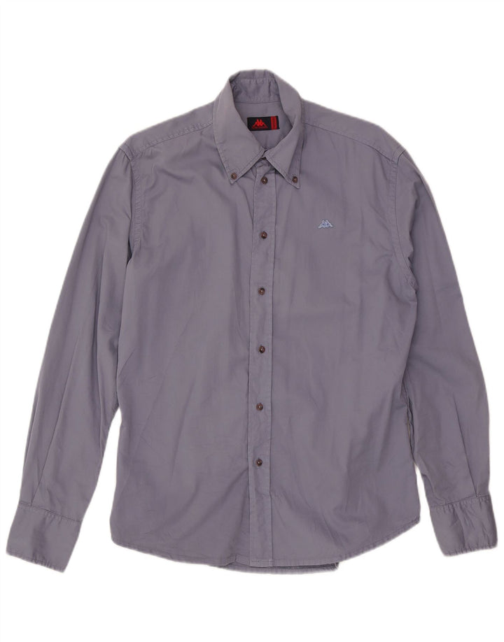 Camisa Kappa Hombre Algodón Azul Medio