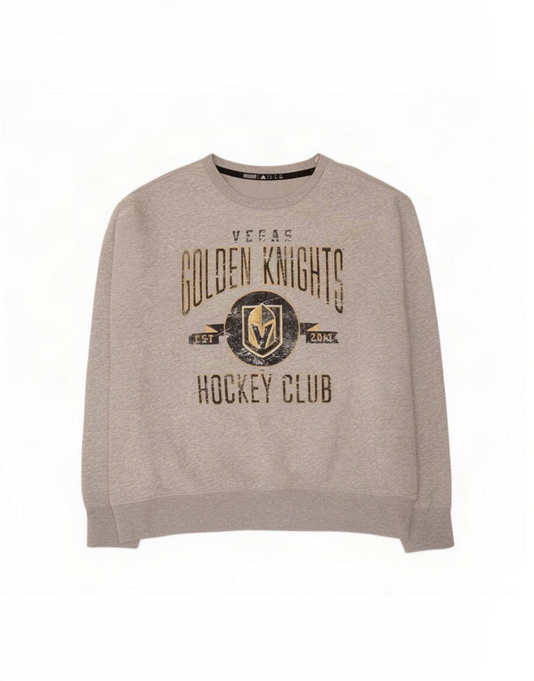 Adidas Mens Vegas Golden Knights Graphic Sudadera Jumper XL Gris Algodón