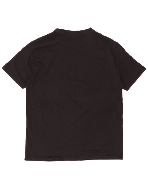 Hurley Camiseta Gráfica Para Hombre Top Mediano De Algodón Negro