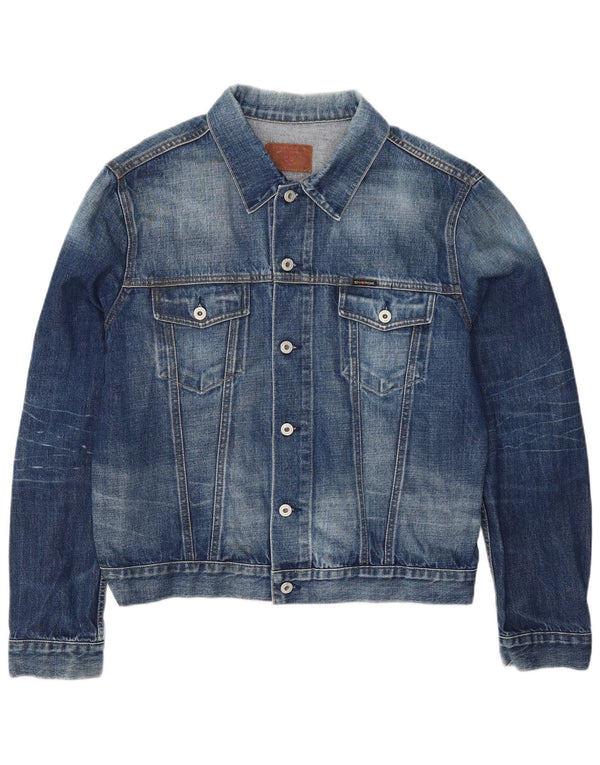 Energie Chaqueta Vaquera para Mujer UK 40 XL Algodón Azul