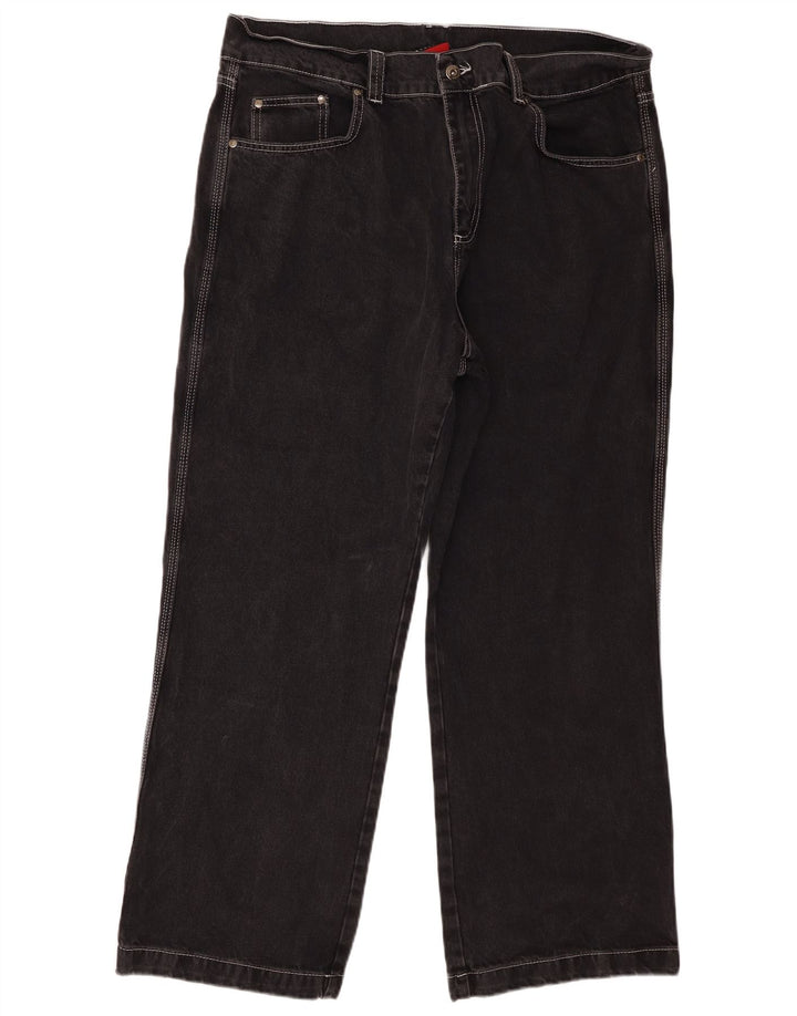 Vaqueros rectos Kickers para hombre W36 L28 Algodón negro