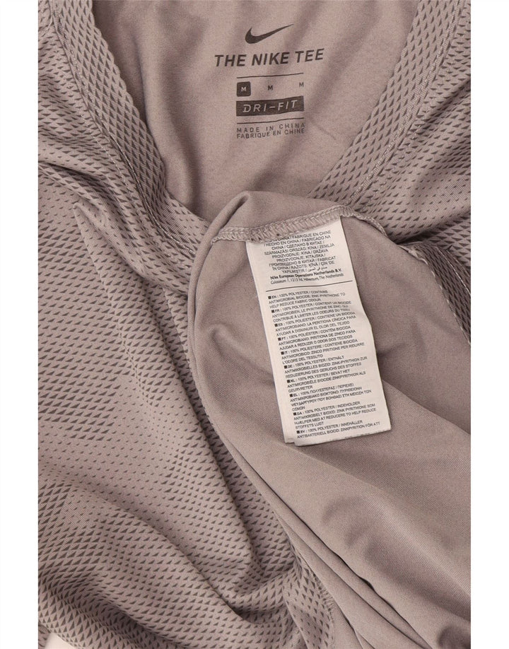 Camiseta Nike Dri Fit para hombre Top poliéster de camuflaje gris medio