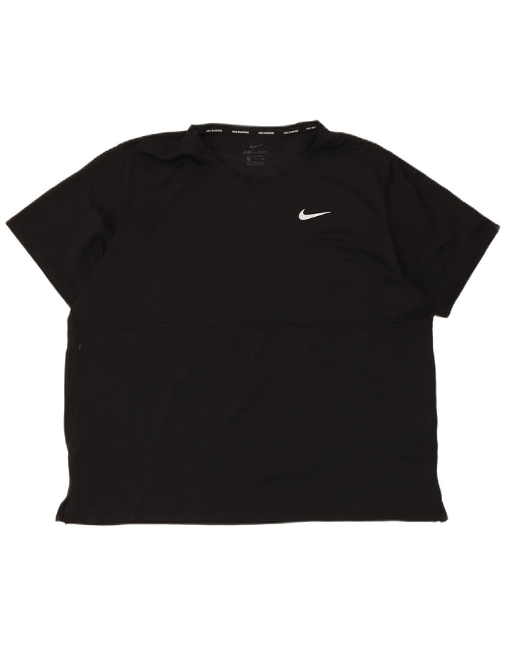 Nike Camiseta Dri Fit para hombre Top 2XL Poliéster negro