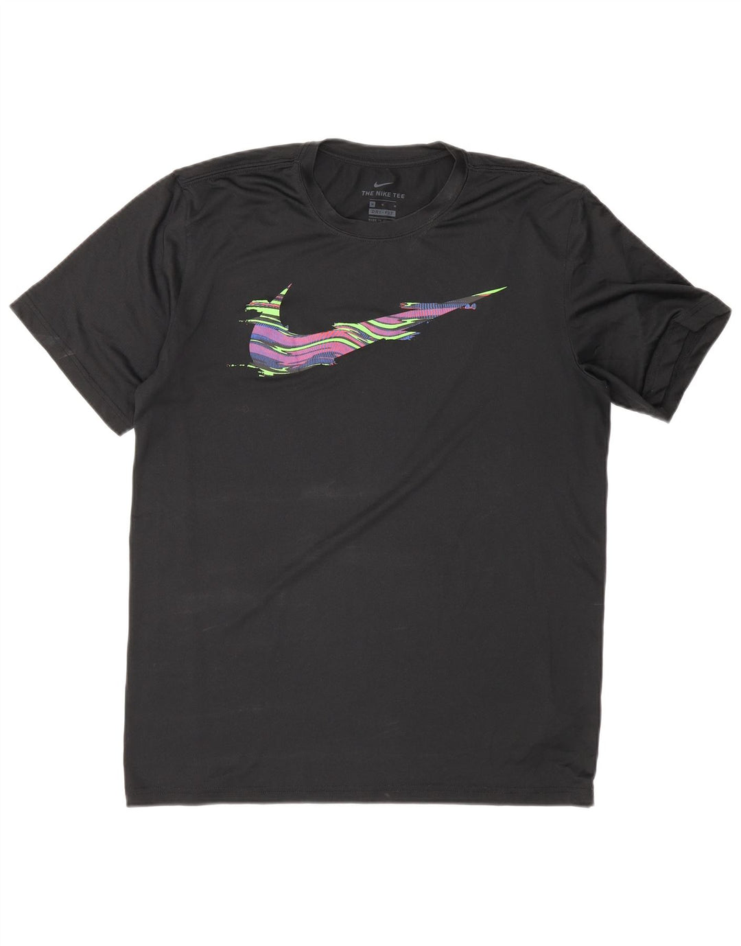 Nike Camiseta Dri Fit Graphic para Hombre Top Deportivo de poliéster Negro Mediano