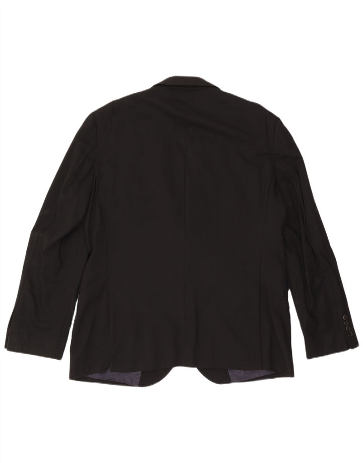 John Lewis Chaqueta tipo blazer con 2 botones y ajuste a medida para hombre UK 44 2XL Lana negra