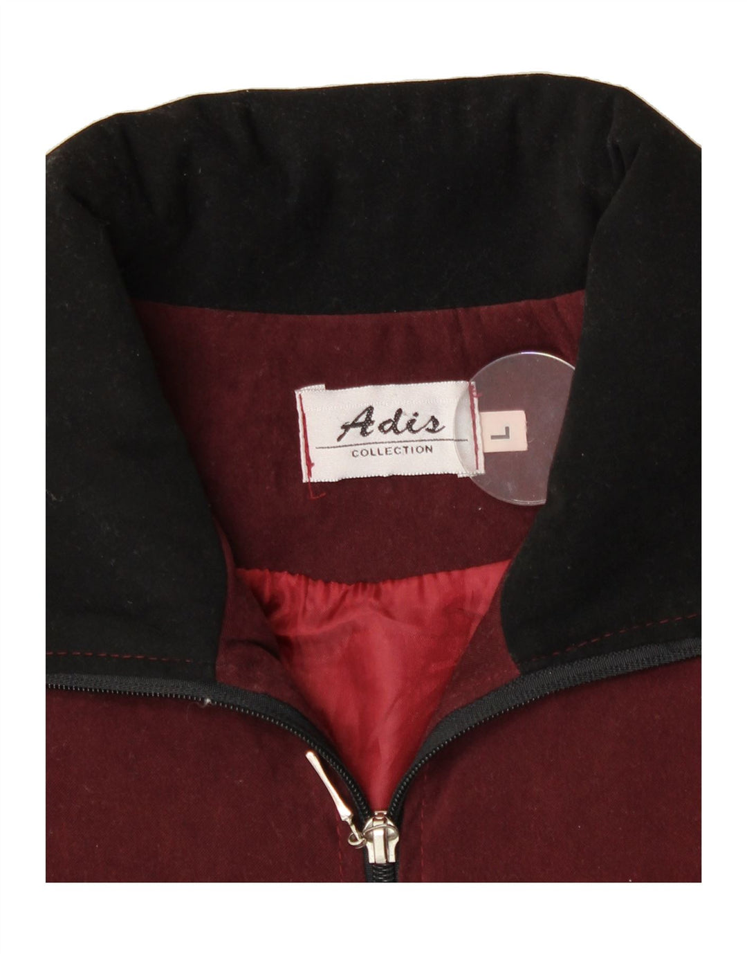 VINTAGE Womens Gilet UK 16 Large Maroon Vintage Vintage and Second-Hand Vintage from Messina Hembry 