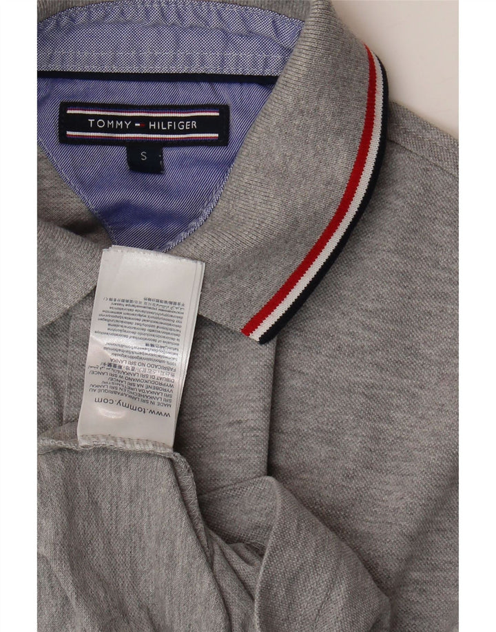 TOMMY HILFIGER Mens Polo Shirt Small Grey Cotton Vintage Tommy Hilfiger and Second-Hand Tommy Hilfiger from Messina Hembry 