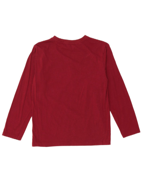 Tommy Hilfiger Camiseta gráfica de manga larga para niños 12-13 años Medio Borgoña