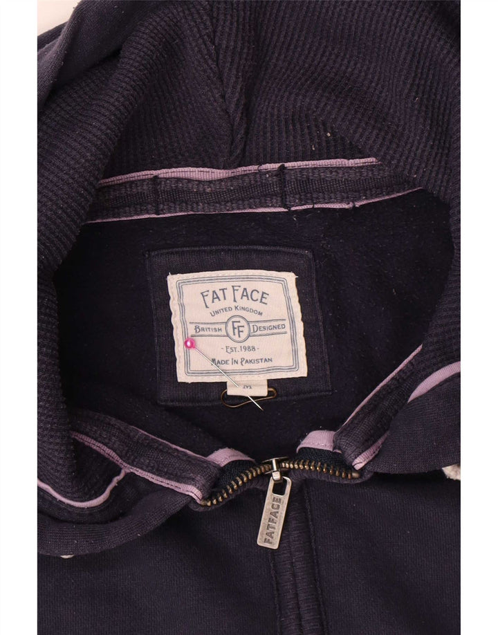 Sudadera con capucha y cremallera para hombre Fat Face Algodón azul marino mediano