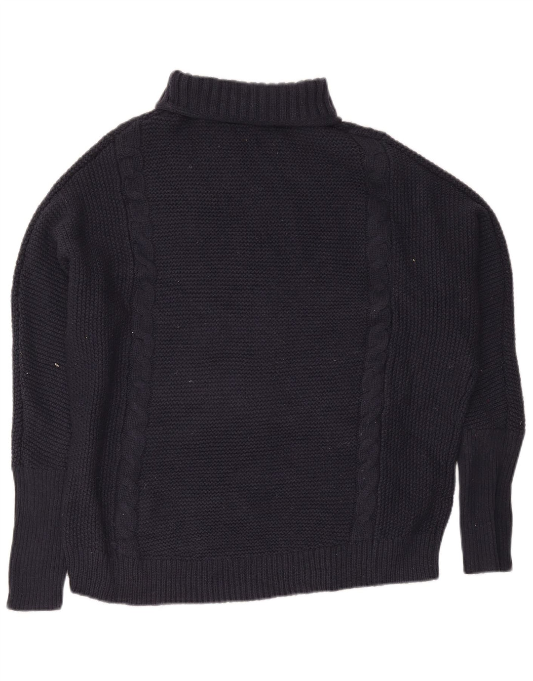 Gap Jersey extragrande con cuello vuelto para mujer UK 46 Large Nylon azul marino