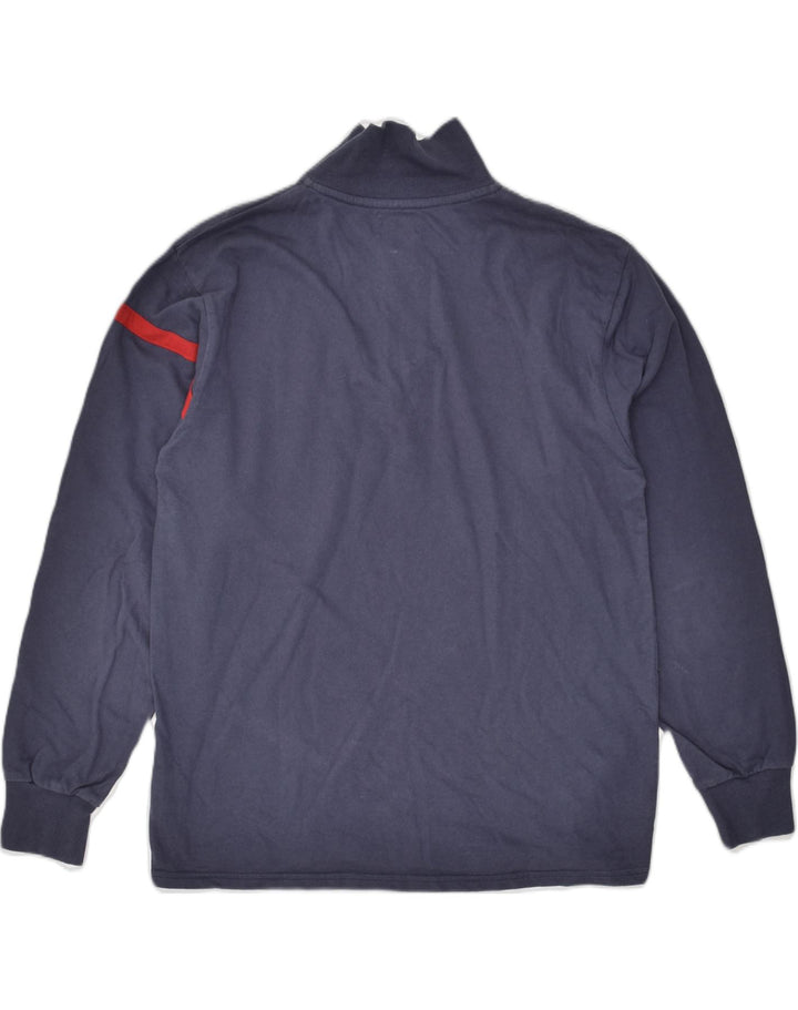 LOTTO Sudadera con Cremallera y Cuello para Hombre Jersey Small Azul Marino Algodón