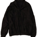 VINTAGE Chaqueta de cuero para hombre Reino Unido 42 XL Negro