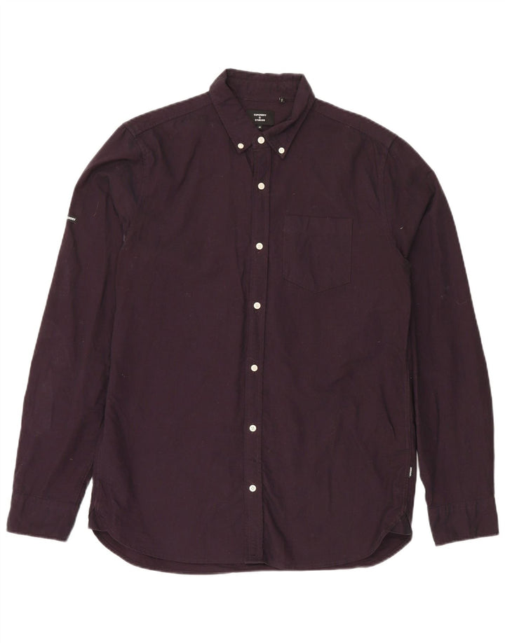 Camisa SUPERDRY Hombre Algodón Morado Medio