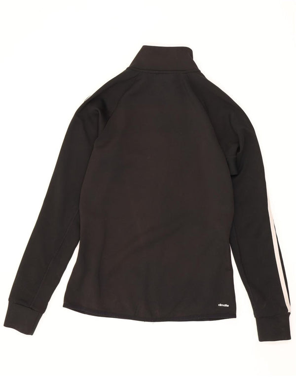 Adidas Mujer Climalite Chándal Top Chaqueta UK 4/6 XS Negro Poliéster