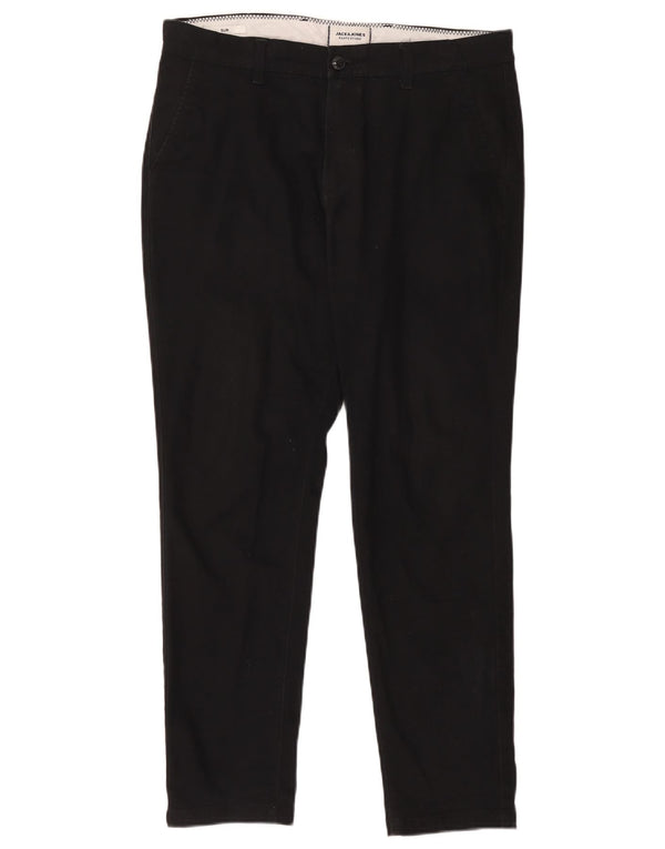 Jack & Jones Pantalón chino slim fit para hombre W34 L32 Negro