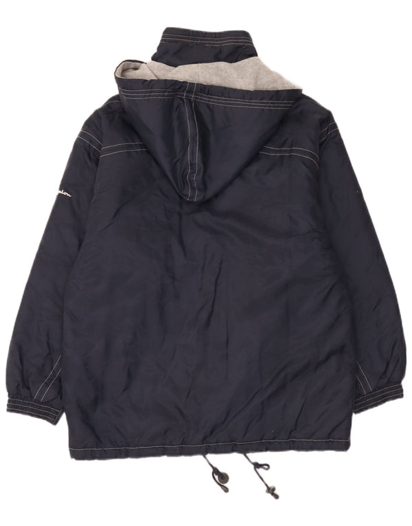 Champion Chaqueta cortavientos holgada con capucha para hombre UK 36 Small Azul marino