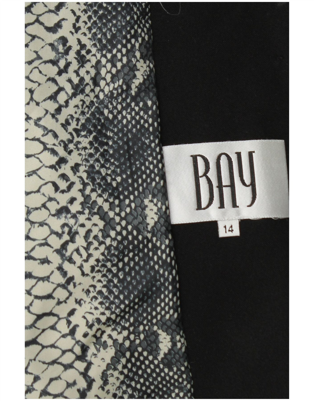 Chaqueta tipo blazer de 1 botón para mujer Bay UK 44 Grande Poliéster negro