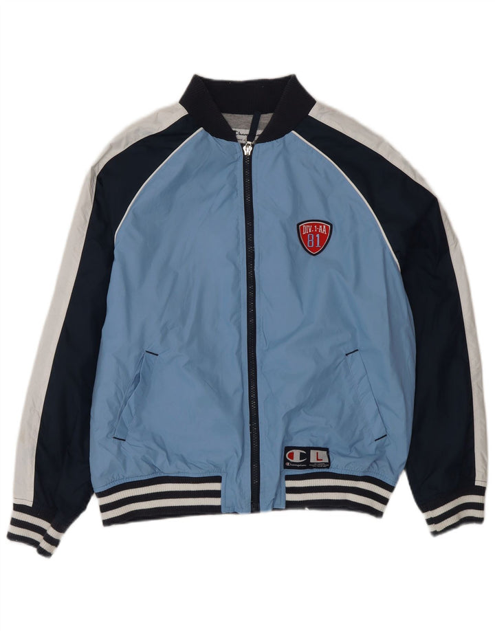 CHAMPION Chaqueta de chándal para niños 11-12 años Grande Azul Colorblock