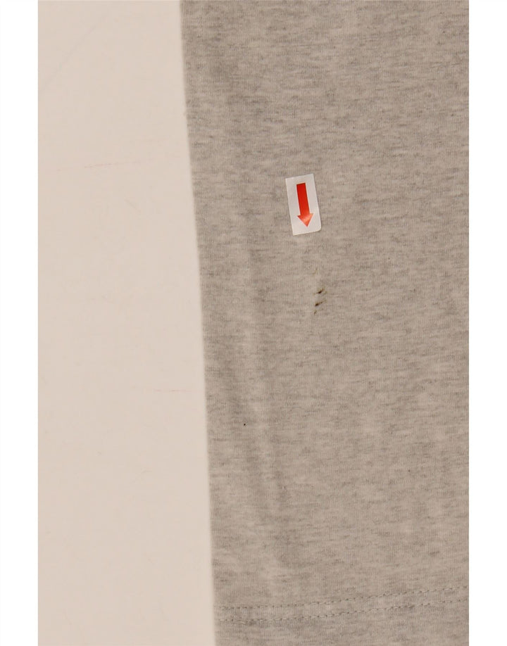 Asics - Camiseta gráfica para hombre, talla grande, algodón gris