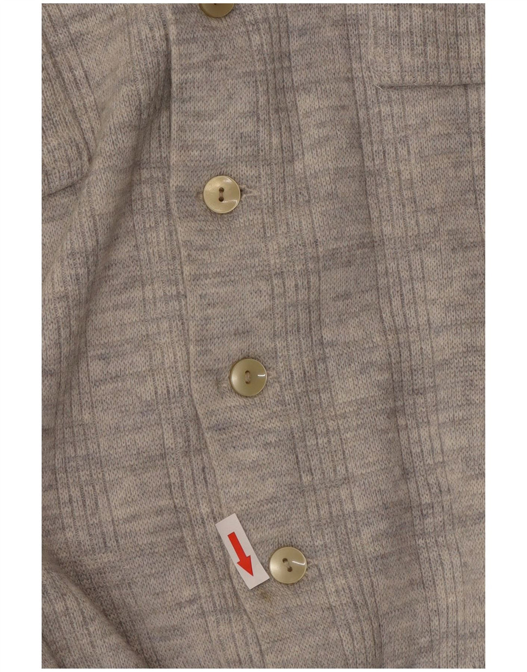 Vintage mujer Cardigan suéter Reino Unido 14 gris medio