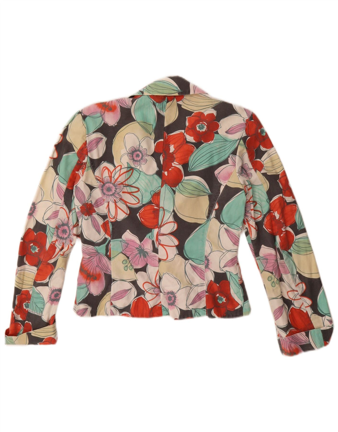 Chaqueta Blazer de 2 Botones para Mujer Gaudí EU 40 Mediana Multicolor Floral