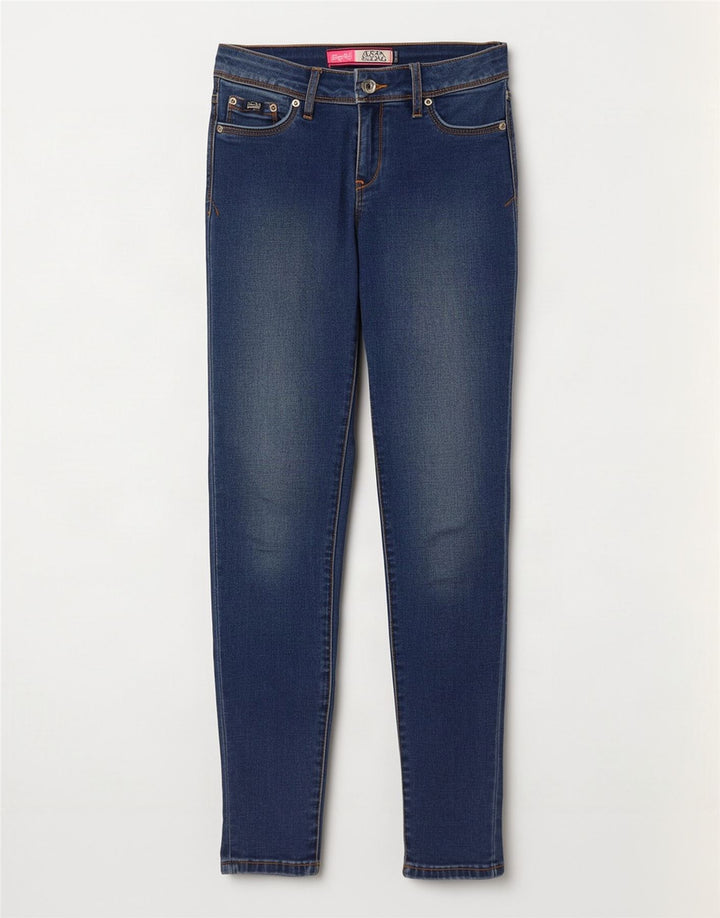 Vaqueros Superdry Alexia Jegging W26 L30 Algodón Azul Mujer